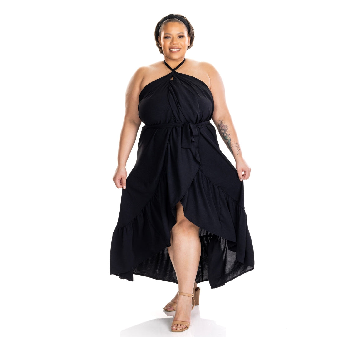 ZaZa Black Curvy  Skirt