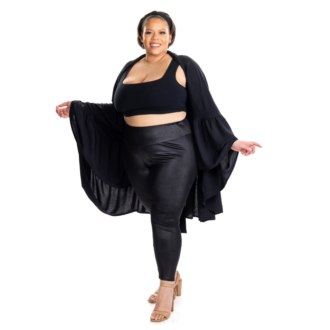 ZaZa Black Curvy  Skirt
