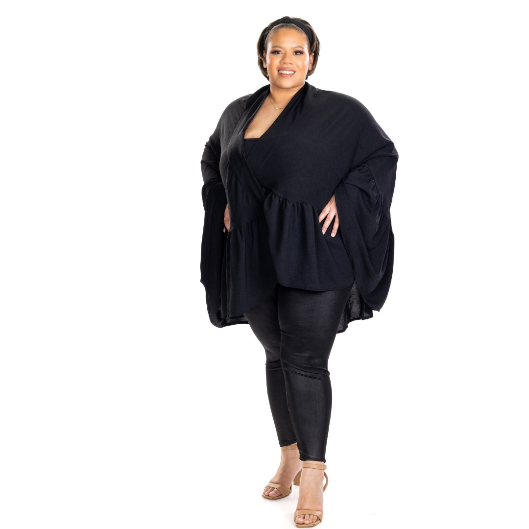 ZaZa Black Curvy  Skirt