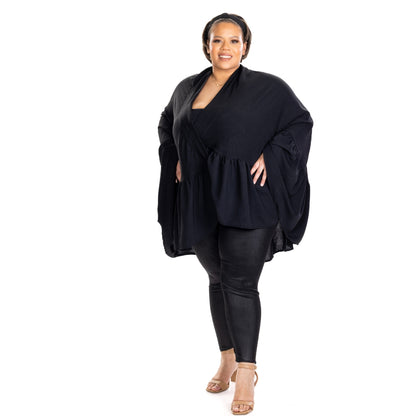 ZaZa Black Curvy  Skirt