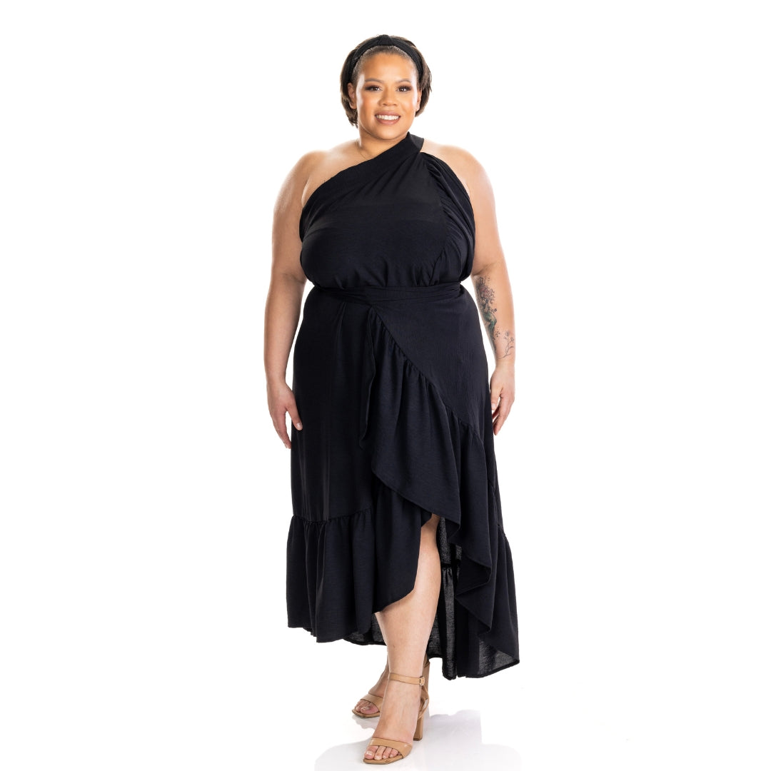ZaZa Black Curvy  Skirt