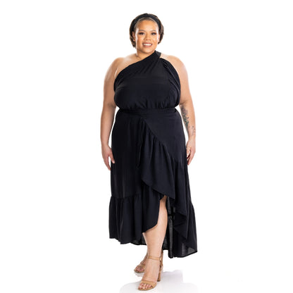 ZaZa Black Curvy  Skirt